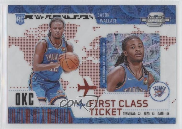 2023-24 Contenders Optic International Red Prizm Cason Wallace #7 Rookie RC 1hn6