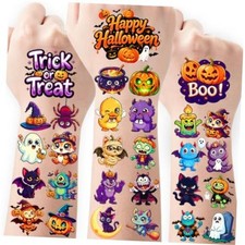 216 Pcs Halloween Temporary Tattoos for Kids