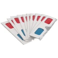 1X(Occhiali 3D, 10 Paia di Lenti Stereo nel Carta  e  per Film Set di 3077