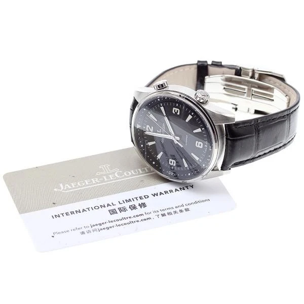 Jaeger LeCoultre — Jaeger-LeCoultre Polaris 841.8.37.S/Q9008471 41mm SS Black Dial Watch #C2262