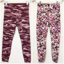 Athleta Leggings Set Elation 7/8 Transcend Stash Floral Camo Small S