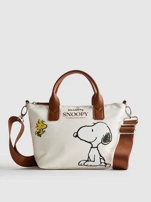 Peanuts Snoopy & Woodstock Mini Shopper Bag Handbag Crossbody Bag