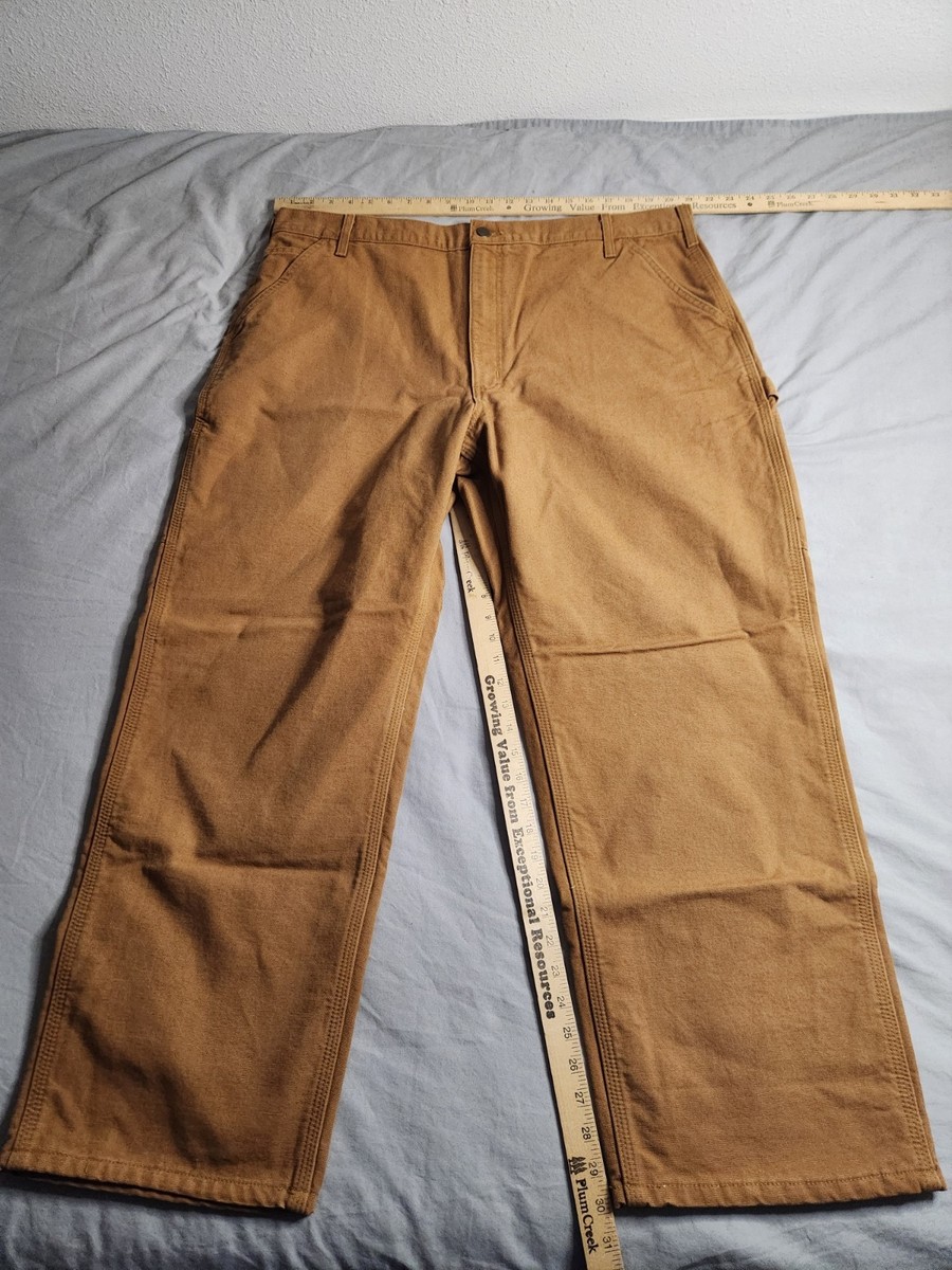 パンツ Carhartt flannel lined Carpenter Pants Carhartt Double Knee Flannel Lined Brown Carpenter Pants