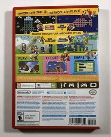 Super Mario Maker (Nintendo WII U, 2015) Clean, Ships Today!