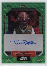 2023 Finest Star Wars Green Wave Refractor /99 Tim Rose Admiral Ackbar Auto 0xk3 2023 Finest Star Wars Green Wave Refractor /99 Tim Rose Admiral Ackbar Auto 0xk3
