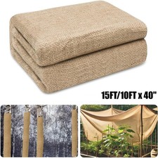 15FT/10FT x 40"Gardening Burlap Roll Burlap Tree Protector Wraps F Outdoor Plant