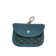 AUBERGE Coin Case Men’s Blue Plain Wallet