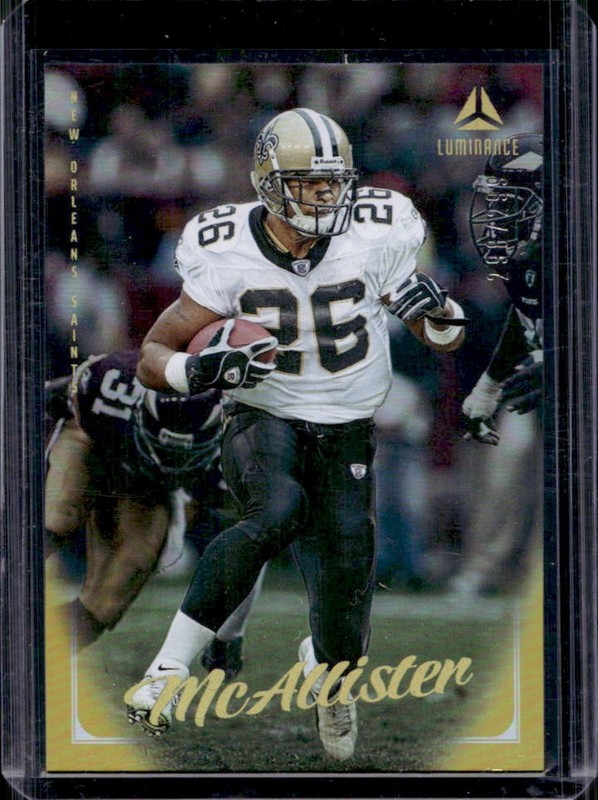 2025 Panini Luminance Deuce McAllister Gold #/299 Saints