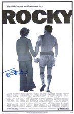 Talia Shire Rocky Autographed 12" x 18" Movie Poster