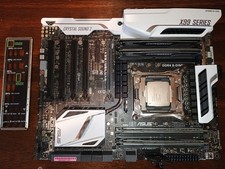 ASUS X99-Deluxe w/ Core i7 5930K - 32GB DDR4 - Corsair AIO Water Cooler