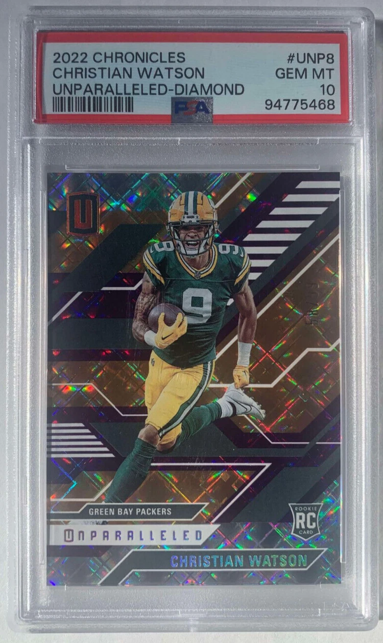 Christian Watson Panini Chronicles Unparalleled #UNP8 Diamond