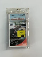 Hopkins 47535 Trailer Adapter 7 Way Blade To6 Way Round W/circuit Tester