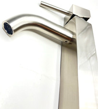 Signature Hardware Single Handle High Raised 8" Faucet Brushed Nickel