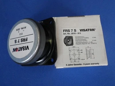 Visaton VS-FRS7/8S-hauts-parleur (6,35 cm (2.5")8 W/15 W 120-20000 Hz lot de 2