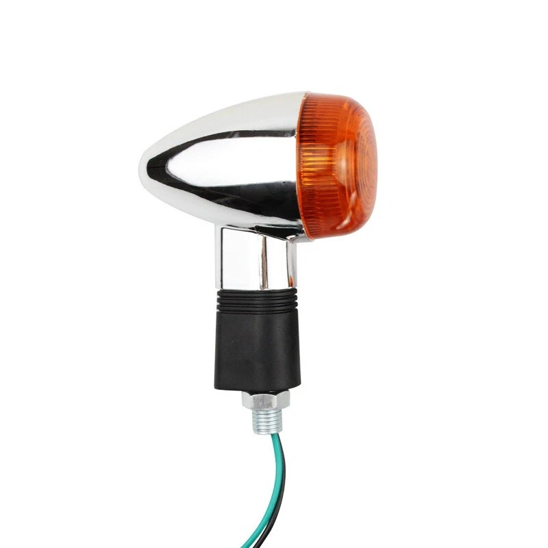 Bullet Motorcycle Turn Signals Blinker Lights For Honda Suzuki Yamaha Cafe Racer — 第 4/4 张图片