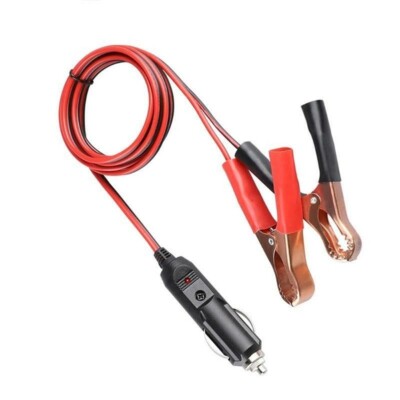 Ladekabel für KFZ Batterie mit Klemme und Zigarettenanzünder Stecker
