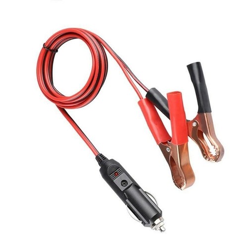 Ladekabel für KFZ Batterie mit Klemme und Zigarettenanzünder Stecker - Bild 1 von 20