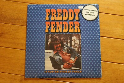 VINTAGE FREDDY FENDER - IF YOU'RE EVER IN TEXAS LP 12'' VINYL VG ABC DOT