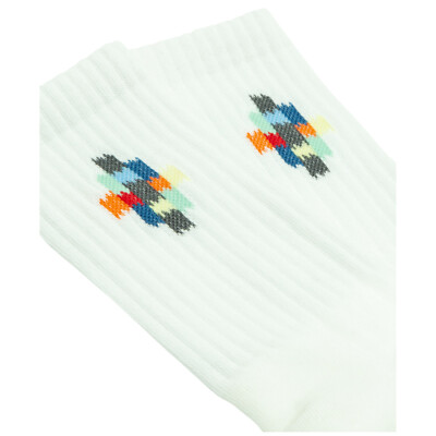 Marcelo Burlon calze uomo cross CMRA015S22KNI0020184 bianco White