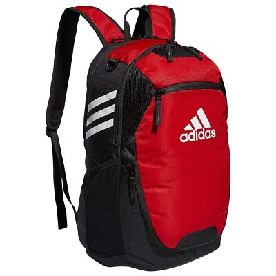 adidas backpack power red white Adidas Team Power Red Backpack Recycled Material Soccer Gym Bag with Shoe  Com