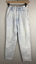 Vintage Wrangler Juniors 5 High Rise Acid Wash Jeans 80's 90's Denim Bows