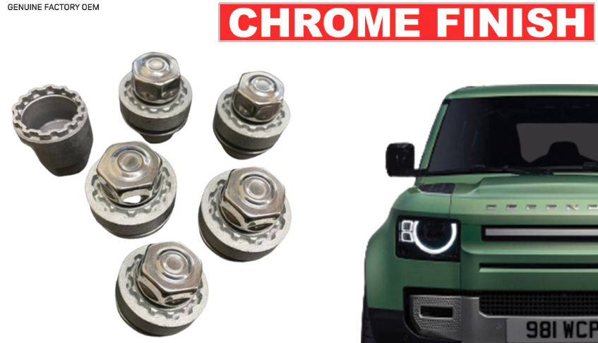 2020-2025 Land Rover Defender 90/110/130 OEM Wheel Lock Set