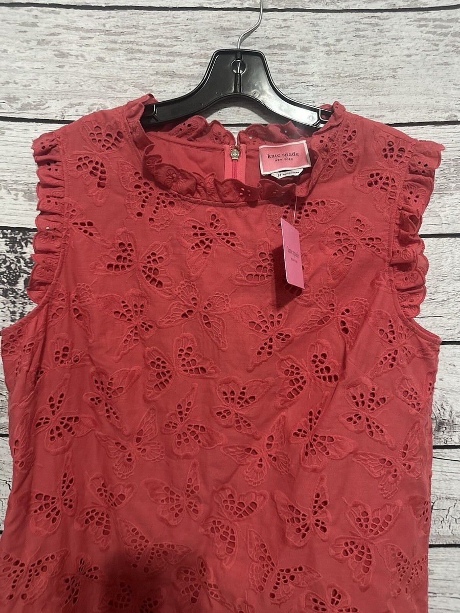 Kate Spade Butterfly Eyelet Shift Dress | eBay Kate Spade Butterfly Eyelet Shift Dress | eBay