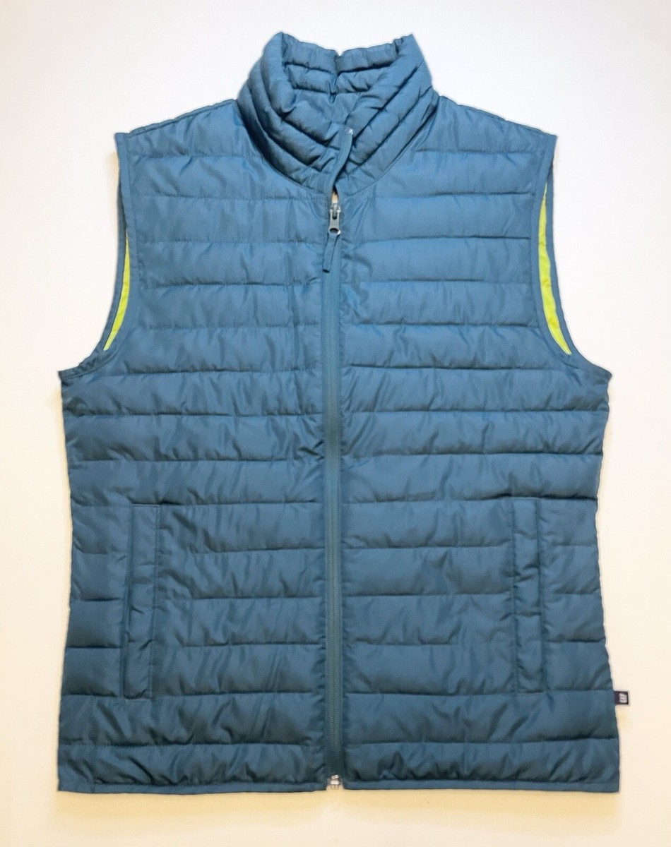 GAP ~ COLD CONTROL Water Resistant PUFFER VEST Men's XS Blue/Green