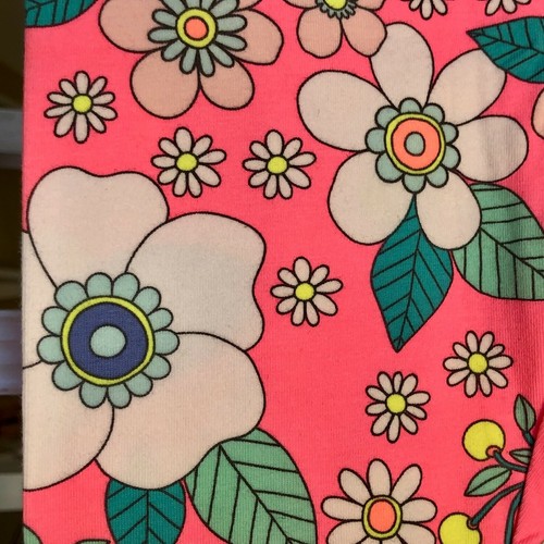 Carters Leggings Girls 4/5 Pink Flower Print - Picture 3 of 4