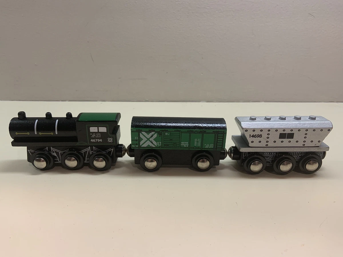 Ebay wooden cheap train set