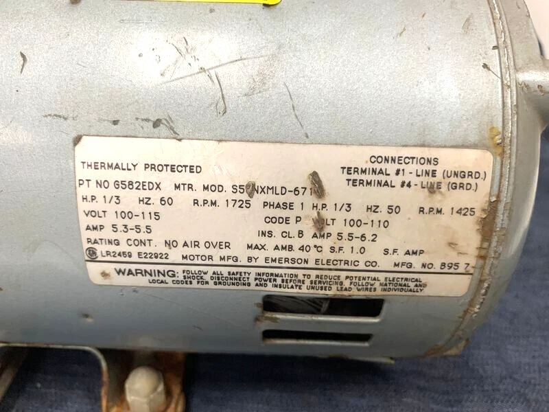 BOMBA DE VACÍO ROTATIVA ELÉCTRICA EMERSON 4,5 CFM Foto 3 de 4