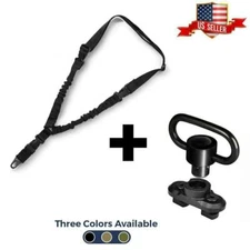 Single Point Gun Rifle Sling Strap MLOK QD Quick Release Swivel Airsoft Tactical
