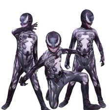 Kids Costume Venom Superhero Cosplay Jumpsuit Halloween Christmas Party Outfits