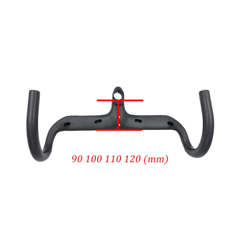 28.6mm UD Full Carbon Handlebar Integrated Bar Stem Aero Drop Bar For Road Bike - Image 4 of 4