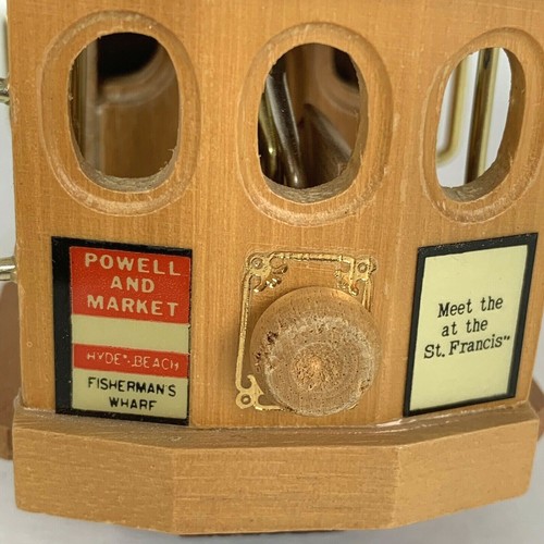 Vintage San Francisco Cable Car Music Box Powell & Hyde Street Trolley Train - Picture 6 of 8