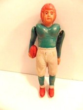 vintage jointed celluloid football player toy; made in Occupied Japan