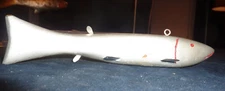 Hand carved ICE FISH SPEARING DECOY-ONE of  a collection of 9 being sold