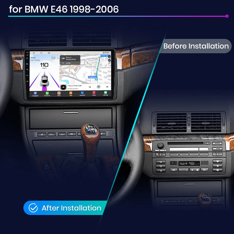Für BMW 3er E46 318 320 325 32G Android 13 Autoradio CarPlay Kam Navi RDS DE - Bild 2 von 4