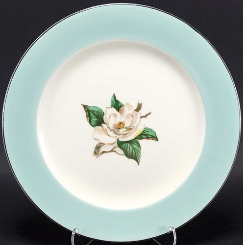 4 Mismatched China Salad Plates Mix and Match Shabby Granny Plate Collection - Picture 6 of 9