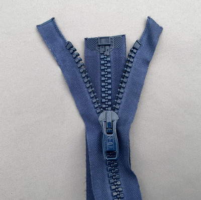 38 cm Reißverschluss offen super klobig dunkelblau