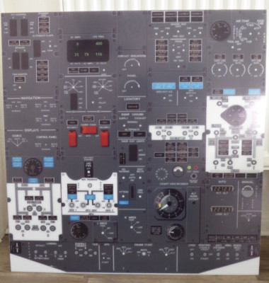 Boeing 737 Cockpit Acryl Scheibe ohne Funktionen