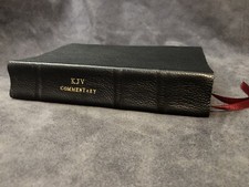 NELSON KJV KING JAMES BIBLE COMMENTARY BLACK SOFT GENUINE COWHIDE LEATHER