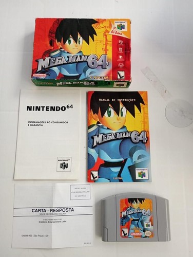 MEGA MAN 64 NINTENDO 64 GRADIENTE PLAYTRONIC CAPCOM BRAZILIAN COMPLETE IN BOX - Picture 2 of 7