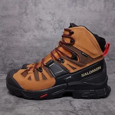 SALOMON Quest 4 GTX GoreTex 4D Hiking Boots Mens Size 10 Brown Black 471564