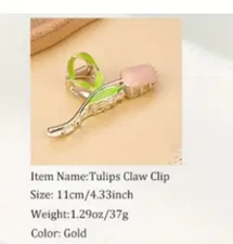 Large Metal Floral Hair Claw Clips Flower Barrette Accessories for Women HR-5