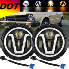 Dot Pair 7 Round Led Headlights Hilow Turn Signal For 1973-1981 Honda Civic