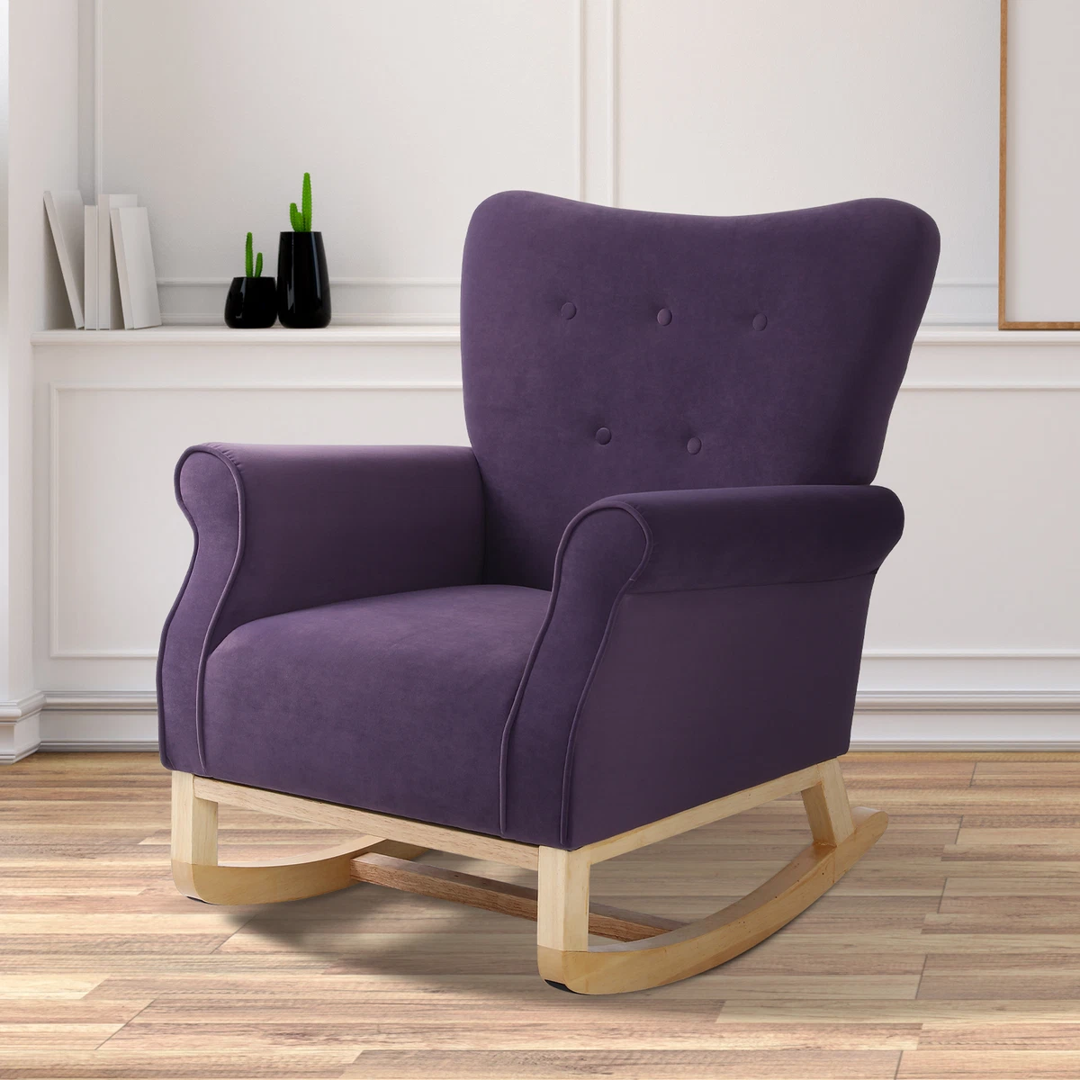 Purple rocking chair sale