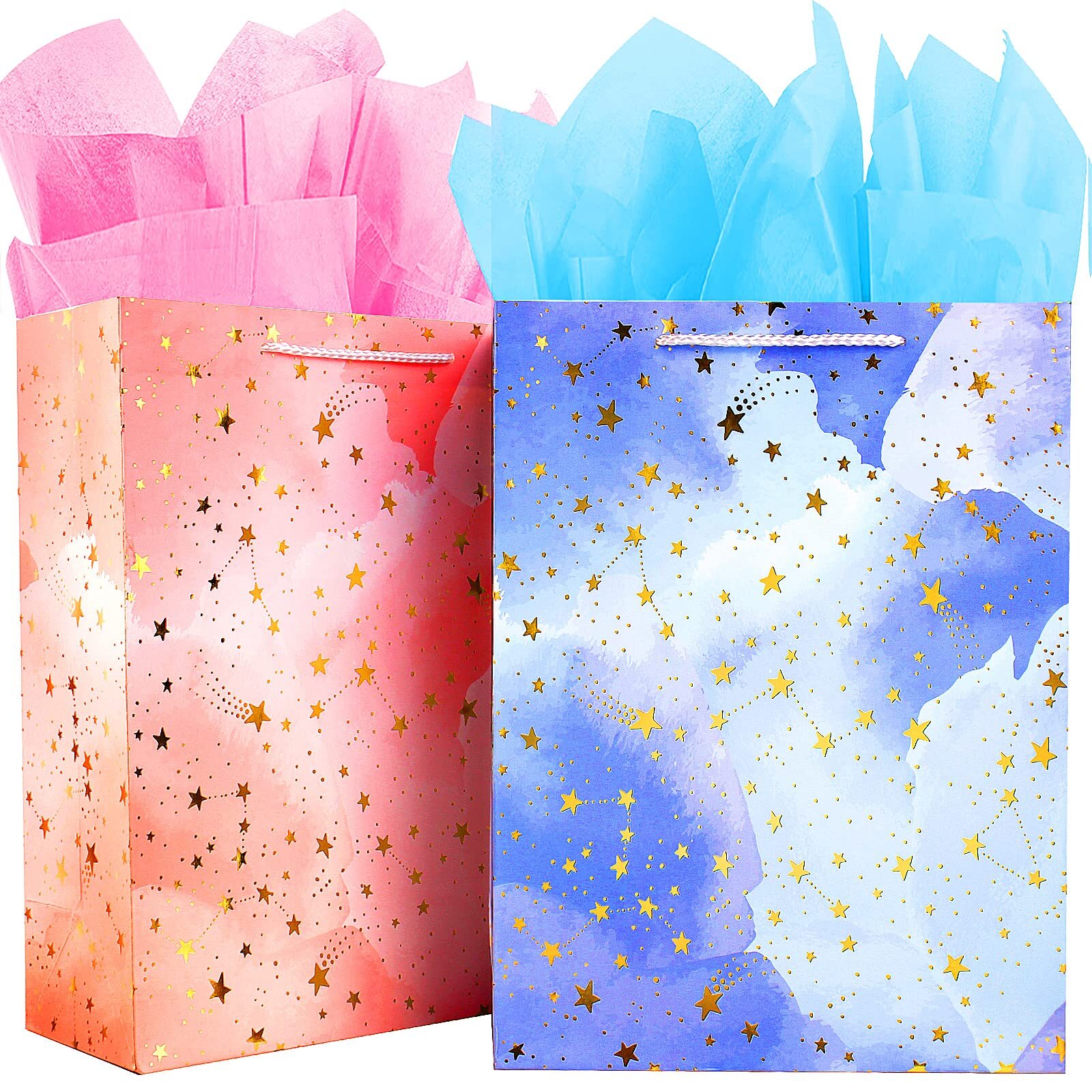 Pink And Blue Star Pattern