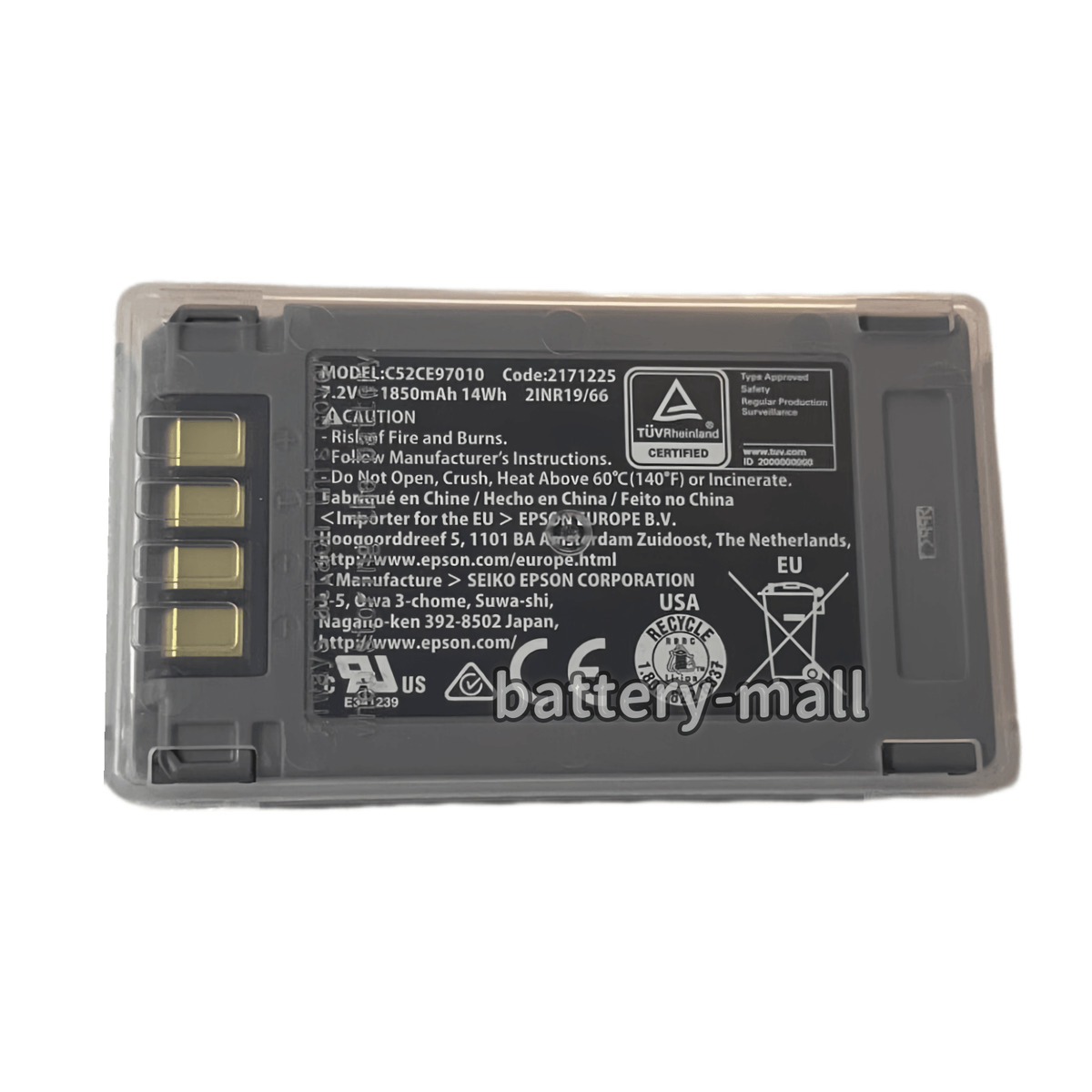 New Genuine 1850mAh 14Wh C52CE97010 Battery for EPSON D161A