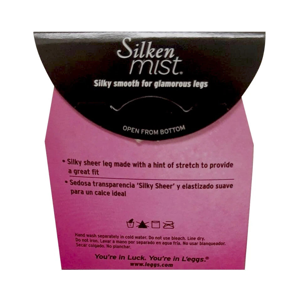 Leggings Mujer Sedoso Transparente Pierna Control Top Pantimedias L, Negro Niebla - Juego de 10 Foto 3 de 4